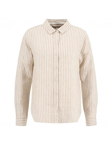 Camicia donna in lino a righe sottili Barbour
