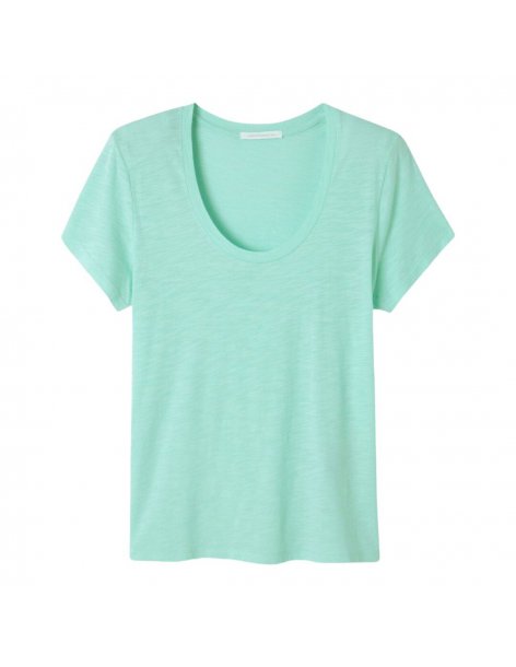 T-shirt manica corta scollo a U American Vintage