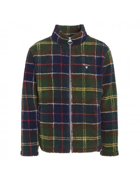 Giacca in plie sherpa tartan Barbour