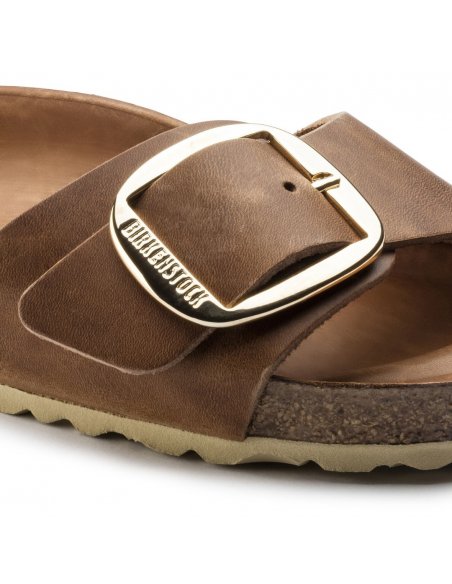 Sandalo Birkenstock Madrid Big Buckle cognac