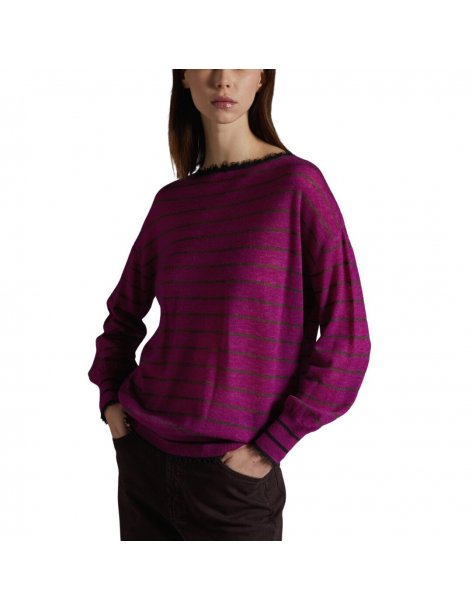 Maglia a righe con frange Kangra