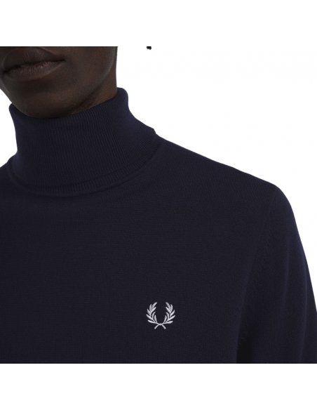 Maglione dolcevita in misto lana Fred Perry