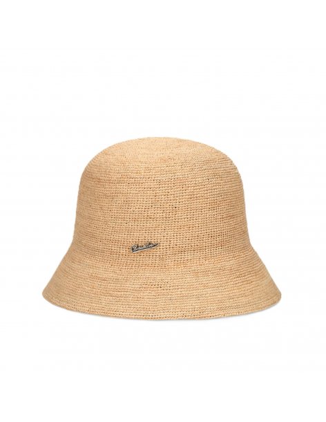 Paglia Borsalino Koko cloche rafia croquet