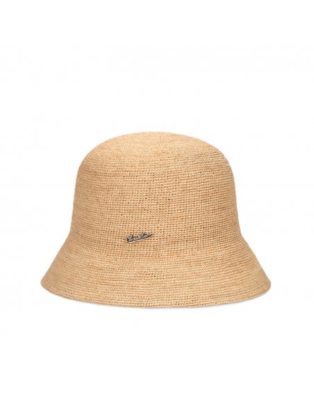 Paglia Borsalino Koko cloche rafia croquet