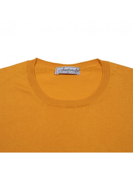 Maglia girocollo in cotone Santorufo