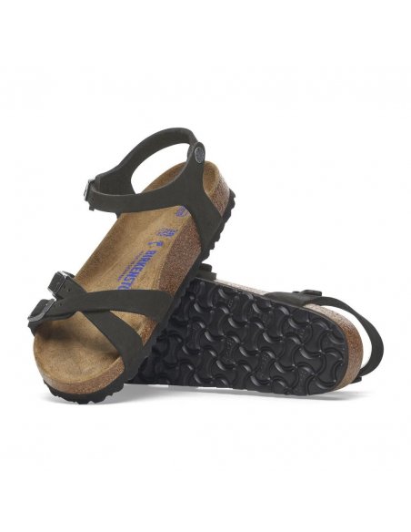 Sandalo Birkenstock Kumba black plantare morbido