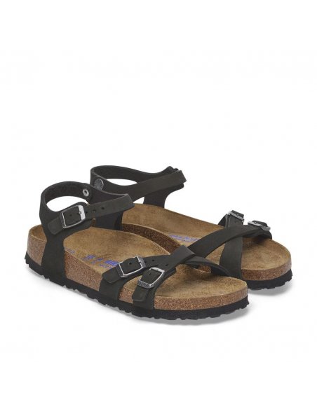 Sandalo Birkenstock Kumba black plantare morbido
