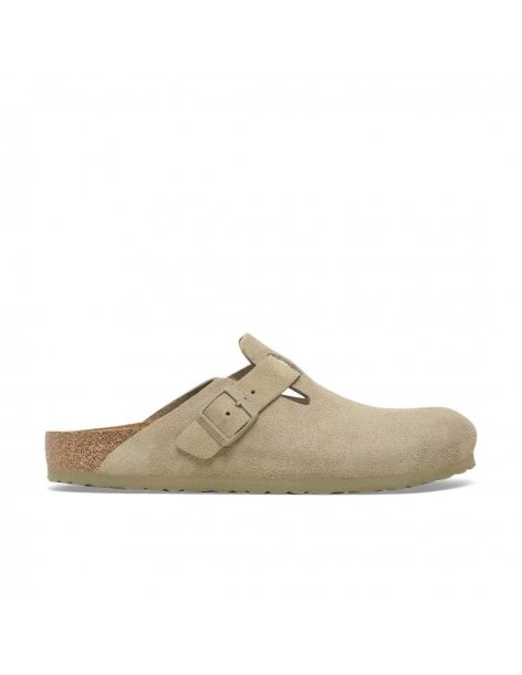 Sabot Birkenstock Boston suede faded khaki