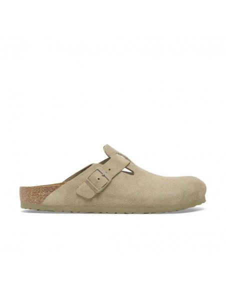 Sabot Birkenstock Boston suede faded khaki