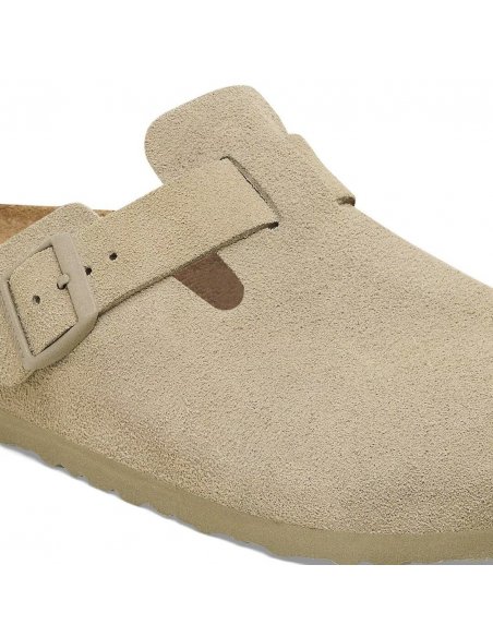 Sabot Birkenstock Boston suede faded khaki