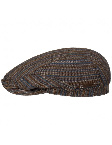 Coppola Stetson Driver Cap Linen Stripe Barista