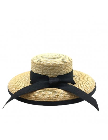 Paglia Petracci Pamela con gros grain