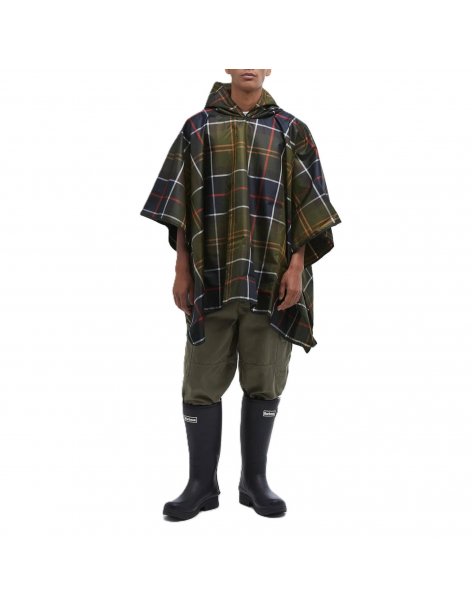 Poncho Barbour impermeabile tartan 2