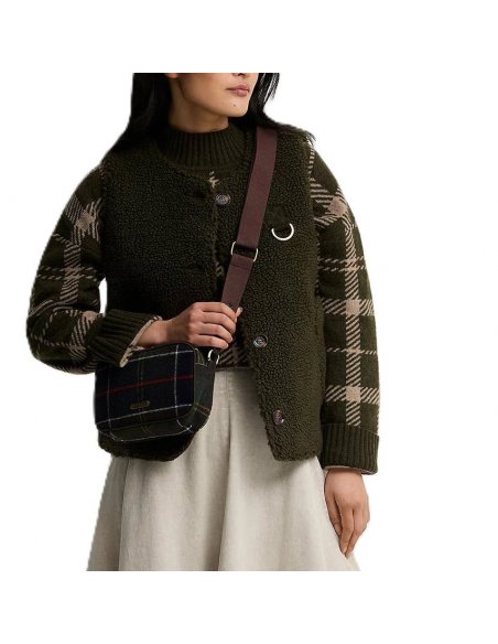 Mini borsa a tracolla Barbour Contine in tartan