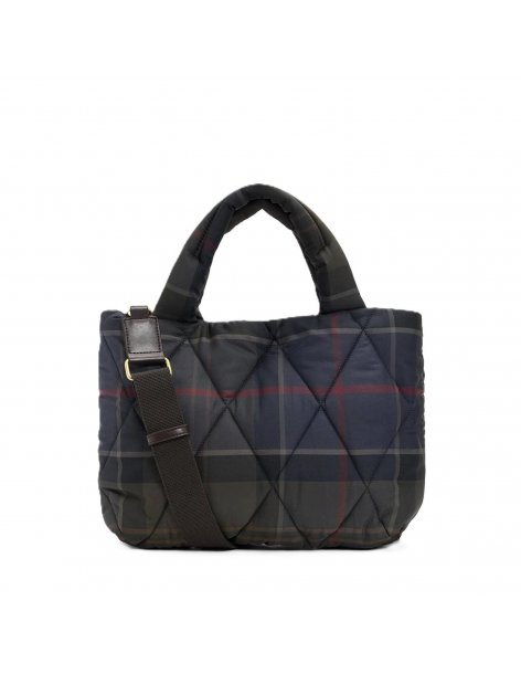 Mini borsa tote trapuntata Barbour Arlene in tartan 2