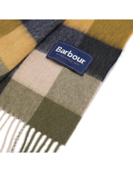 Sciarpa in lana a quadri grandi Barbour