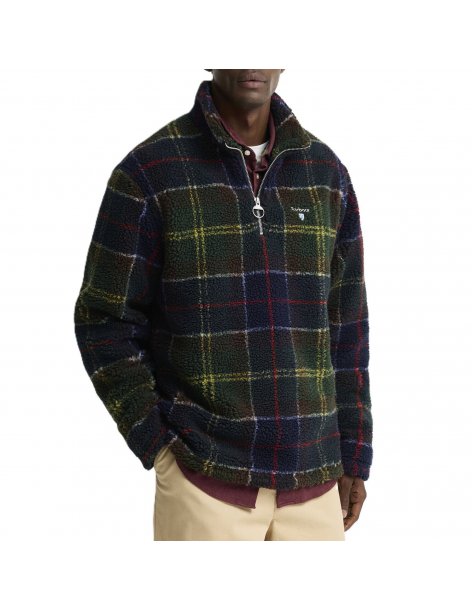 Pile Barbour in tartan con zip 2