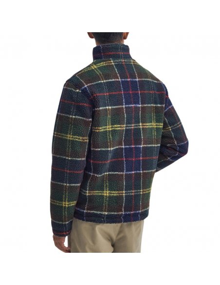Giacca in plie sherpa tartan Barbour