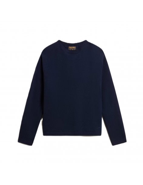 Maglione Woolrich girocollo in misto lana e cashmere